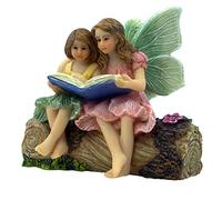 PRETMANNS Fairy Garden Accessories, 2 Sitting Sisters, 1 Piece