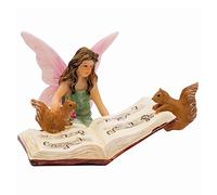PRETMANNS Fairy Garden Fairies - Cute Accessories for Indoor or Outdoor Miniature Garden - Figurine Bonnie with Squirrels - 1 Item