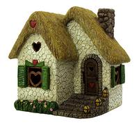 PRETMANNS Fairy House for Outside - 7” High with Door that Opens - Sturdy Fairy Garden Building - Miniature Garden Accessories Supplies