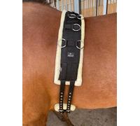 Preto Horse Training Body Roller or Lunging Girth adjustable synthetic strong tear resistant pp nylon webbing fleece/faux fur padded exercise lunge roller girth anti-chafing equestrian Cob Full Pony