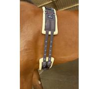 Preto Horse Training Body Roller or Lunging Girth adjustable synthetic strong tear resistant pp nylon webbing fleece/faux fur padded exercise lunge roller girth anti-chafing equestrian Cob Full Pony
