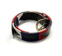 Preto Mens Womens Premium Polo Belts Belt Leather Ladies Equestrian Unisex Handmade Embroidered Diamond Shape With Strong Threads And Shiny Brass Buckle Navy Red White