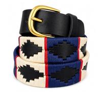 Preto Mens Womens Premium Polo Belts Belt Leather Ladies Equestrian Unisex Handmade Embroidered Diamond Shape With Strong Threads And Shiny Brass Buckle Tom