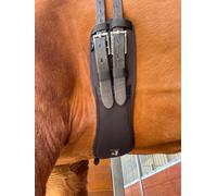 Preto New Dressage Girth Synthetic Memory Foam Equine Girth Anatomical With Elasticated Ends Horse Saddle Girths Anti-Chaff & Anti-Gall with Comfort Cushioning Performance Ergonomically Shaped