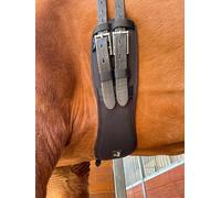 Preto New Dressage Girth Synthetic Memory Foam Equine Girth Anatomical With Elasticated Ends Horse Saddle Girths Anti-Chaff & Anti-Gall with Comfort Cushioning Performance Ergonomically Shaped
