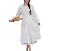 Prettiee Adjustable Kitchen Apron Cooking Apron For Women for Kitchen Cooking Restaurant BBQ Painting Crafting Green,One Size (White One Size)