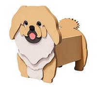 Prettiee Dog Planter Animal Decor Pots, Cute Pupy Shaped Cartoon Flower Planter, for Living Or Artificial Plants Indoor Outdoor Garden Decorate (Peking Pug 43 * 25cm)