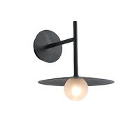 Prettiee Modern Wall Sconces Glass Wall Light Shade Hardwired Wall Lamp, Living Room Decor Lighting Fixtures G9 Wall Sconces for Bedroom Bedside Hallway Stair Entryway (Dark)