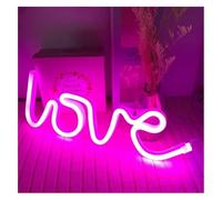 Prettiee neon light sign For neon Sign Lights Love Shape Night Light Lamp Double Powered (Neon3)