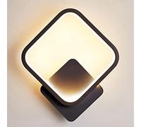 Prettiee Wall Light Modern Simple Wall Sconce 16W Wall Lantern Three-Color Dimmable Wall Light Aluminum Ceiling Wall Mounted Light Home Square