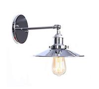 Prettiee Wall Mounted Light Modern Industrial Wall Light Chrome Finish Bedroom Bedside Lamp Swing Arm Aluminum Fixture Wall Lamp American Country Barn Lamp Adjustable Wall Sconce LOFT Wall Lantern In