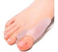 PrettSole 2 Pairs Bunion Cushion Pads (1/2' Thickness), Protector with Spacer to Separate Big Toe, Bunion Relief Pads with Gel Shield to Relieve Pain, Treat Pain in Big Toe Joint