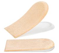 PrettSole 5mm to10mm Heel Lifts(2 Layers), Height Increase Insoles for Leg Length Discrepancy - Large Shoe Lifts for Men, Shoe Inserts Comfort Half Foot Pads for Heel Pain - 1 Pair