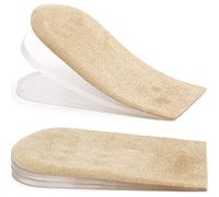 PrettSole 5mm to15mm Heel Lifts(3 Layers), Height Increase Insoles for Leg Length Discrepancy - Large Shoe Lifts for Men, Shoe Inserts Comfort Half Foot Pads for Heel Pain - 1 Pair