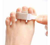 PrettSole 8 Pieces Toe Splints, Broken Buddy Wraps, Hammer Protector Support Brace for Men, Women - Broken, Crooked, Overlapping Toes Cushion and Protect - Temporary Straighteners