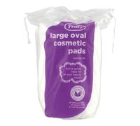 Pretty 50 large oval cotton cosmetic pads, soft and absorbent, helps to remove make-up, gentle enough to use on baby, 100 cotton