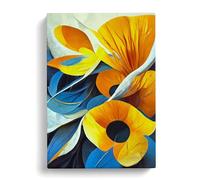 Pretty Abstract Floral No.2 Canvas Print | Gallery Wrapped 30mm Frame Wall Art | 30x20 inches | Ready to Hang | Abstract Floral Picture | Living Room Bedroom Lounge Office