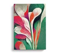 Pretty Abstract Flowers No.4 Canvas Print | Gallery Wrapped 30mm Frame Wall Art | 30x20 inches | Ready to Hang | Abstract Floral Picture | Living Room Bedroom Lounge Office
