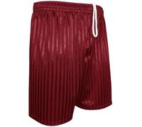 Pretty Attitide Unisex School PE Summer Shorts Shadow Stripe Boys Girls Back to School Gym Football Sports Pull Up Shorts (as8, age, 9_years, 10_years, regular, Wine/Maroon, 9-10 Years)