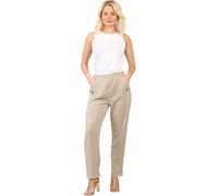 Pretty Attitude High Elastic Waist Corduroy Trousers Women’s - Straight Leg Cord Velvet Pants, Pull On Women’s Corduroy Pants
