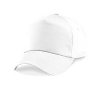 Pretty Attitude Kids Plain Baseball Cap Girls Boys Childrens Hat School P.E. Summer Sun Hat 50 UPF Adjustable - Black - White - Red (UK, Alpha, One Size, White)