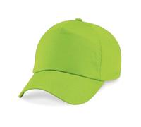 Pretty Attitude Kids Plain Baseball Cap Girls Boys Childrens Hat School P.E. Summer Sun Hat 50 UPF Adjustable - Black - White - Red (UK, Alpha, One Size, Lime Green)