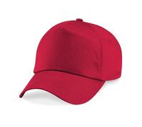 Pretty Attitude Kids Plain Baseball Cap Girls Boys Childrens Hat School P.E. Summer Sun Hat 50 UPF Adjustable - Black - White - Red (UK, Alpha, One Size, Classic Red)