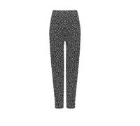 Pretty Attitude Ladies Floral Print Trousers Summer Elasticated Waist Full Length Pants (as8, Numeric, Numeric_12, Numeric_14, Regular, Regular, Black Daisy)