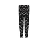 Pretty Attitude Ladies Floral Print Trousers Summer Elasticated Waist Full Length Pants (as8, Numeric, Numeric_20, Numeric_22, Regular, Regular, Black Floral)