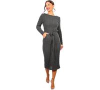 pretty attitude Ladies Knitted midi Dress for Winters Women's Woolen Dress (UK, Numeric, 20, 22, Regular, Regular, Charcoal)