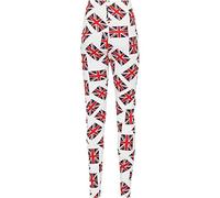 Pretty Attitude New Women's Union Jack England British UK Flag Print Stretch Pants Ladies Leggings (Numeric_20, Numeric_22, Regular, Regular, Union Jack Flag Legging, XX-Large)