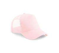 Pretty Attitude Plain Trucker Cap Baseball Cap, Mesh Back Baseball Cap Snapback17 Great Colours (UK, Alpha, One Size, Pastel Pink/Pastel Pink)