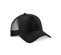 Pretty Attitude Plain Trucker Cap Baseball Cap, Mesh Back Baseball Cap Snapback17 Great Colours (UK, Alpha, One Size, Black)