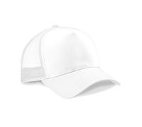 Pretty Attitude Plain Trucker Cap Baseball Cap, Mesh Back Baseball Cap Snapback17 Great Colours (UK, Alpha, One Size, White/White)