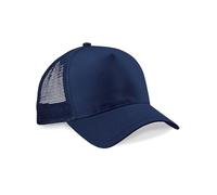 Pretty Attitude Plain Trucker Cap Baseball Cap, Mesh Back Baseball Cap Snapback17 Great Colours (UK, Alpha, One Size, French Navy/French Navy)