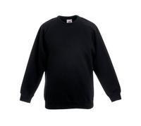 Pretty Attitude Unisex Kids Raglan Classic Round Neck Sweatshirt Childrens Age 7 Years To 13 Years (UK, Age, 11 Years, 12 Years, Regular, Black)