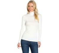 Pretty Attitude Women’s Polo Roll Neck Long Sleeve Cream Turtle Neck Plain Jumpers Size 8-24