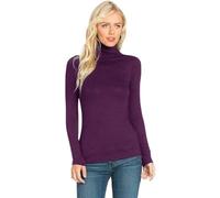 Pretty Attitude Women’s Polo Roll Neck Long Sleeve Turtle Neck Plain Jumpers for Women Siza 8-24 (as8, Numeric, Numeric_12, Numeric_14, Regular, Regular, Purple, M/L)