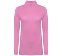 Pretty Attitude Women’s Polo Roll Neck Long Sleeve Turtle Neck Plain Jumpers for Women Siza 8-24 (as8, Numeric, Numeric_12, Numeric_14, Regular, Regular, Baby Pink, M/L)