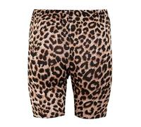 pretty attitude Womens Printed Leopard Army Dance Sports Biker Cycling Active Gym Shorts (as8, numeric, numeric_16, numeric_18, regular, regular, Brown Leopard, X-LARGE)