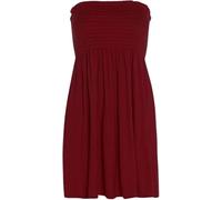 Pretty Attitude Womens Sheering Top Strapless Boob Tube Gater Bandeau Elasticated Bust - Ladies Plain Beach Summer Mini Dress Boobtube Top (UK, Alpha, S, M, Regular, Regular, Wine)