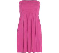 Pretty Attitude Womens Sheering Top Strapless Boob Tube Gater Bandeau Elasticated Bust - Ladies Plain Beach Summer Mini Dress Boobtube Top (UK, Alpha, L, XL, Regular, Regular, Cerise)