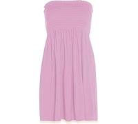 Pretty Attitude Womens Sheering Top Strapless Boob Tube Gater Bandeau Elasticated Bust - Ladies Plain Beach Summer Mini Dress Boobtube Top (UK, Alpha, S, M, Regular, Regular, Baby Pink)