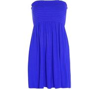 Pretty Attitude Womens Sheering Top Strapless Boob Tube Gater Bandeau Elasticated Bust - Ladies Plain Beach Summer Mini Dress Boobtube Top (UK, Alpha, M, L, Regular, Regular, Royal Blue)