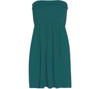 Pretty Attitude Womens Sheering Top Strapless Boob Tube Gater Bandeau Elasticated Bust - Ladies Plain Beach Summer Mini Dress Boobtube Top (UK, Alpha, M, L, Regular, Regular, Teal)