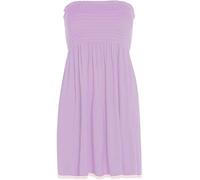 Pretty Attitude Womens Sheering Top Strapless Boob Tube Gater Bandeau Elasticated Bust - Ladies Plain Beach Summer Mini Dress Boobtube Top (UK, Alpha, M, L, Regular, Regular, Lilac)