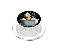 Pretty Bathing Cat in Bathtube Costume for Man and Woman PopSockets PopGrip for MagSafe