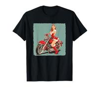 Pretty Bike Girl for Christmas and Motorcycles Lovers T-Shirt