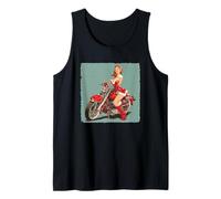Pretty Bike Girl for Christmas and Motorcycles Lovers Tank Top
