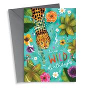 Pretty Birthday Card - Wild Birthday - Cheetah